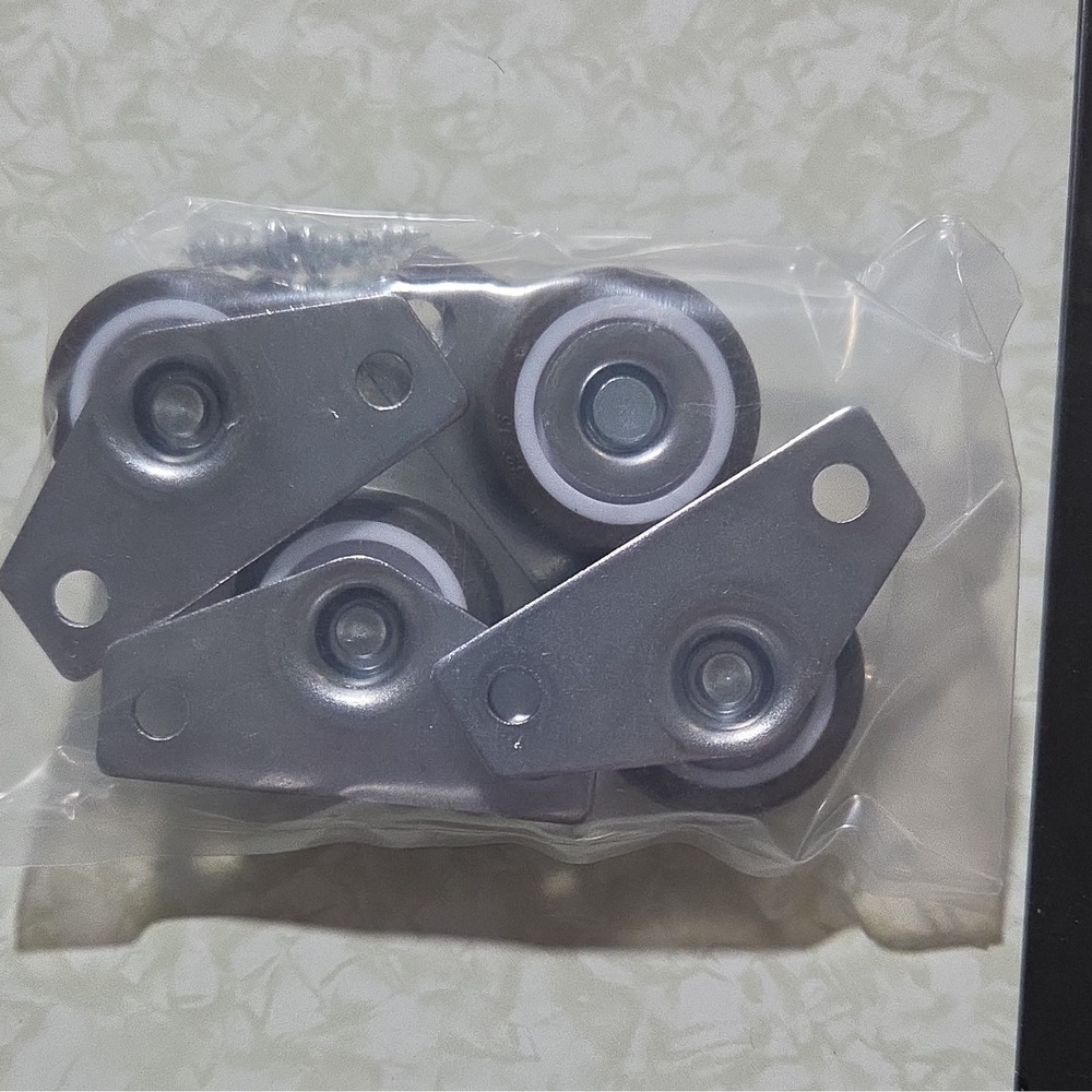 YHXIXI 4pcs 1.25in Low Profile Edge Side Mount Caster Wheels Set
